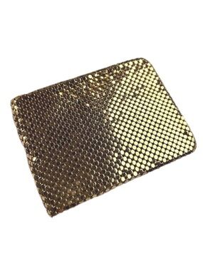 Vintage Whiting and Davis  EUC Gold Mesh Bifold Wallet